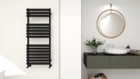 Arezzo Design Moon Black 500x1200 mm törölközőszárító radiátor, fekete AR-M12050A