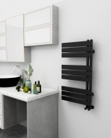 Arezzo Design Horizont Black 500x900 mm törölközőszárító radiátor, fekete AR-HB9050