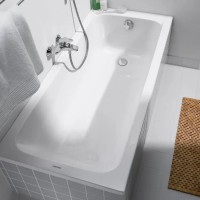 Duravit D-Code 160x70cm egyenes akril kád, lefolyó a lábrészen