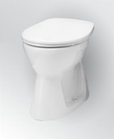 Alföldi Bázis 7096 R1 01 Clean Flush - PEREM NÉLKÜLI, LAPOS (SÍK) ÖBLÍTÉSŰ, ALSÓ KIFOLYÁSÚ 53x37 cm 