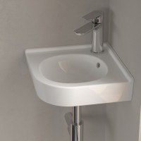 Villeroy & Boch O.Novo Corner sarok kézmosó csaplyukkal 40x32 cm 73103201