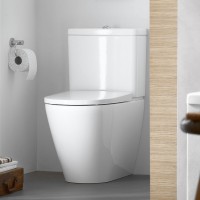 Duravit D-Neo Rimless - perem nélküli monoblokk WC + oldalsó vízbekötésű tartály SZETT