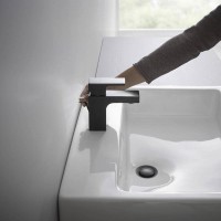 Hansgrohe Vernis Shape 70 mosdócsaptelep, automata leeresztővel, matt fekete