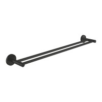 Grohe Essentials Black dupla fali törölközőtartó, matt fekete 1024732430