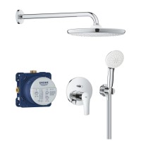 Grohe Eurosmart falsík alatti komplett zuhanyrendszer, Tempesta 250 fejzuhannyal 25288000