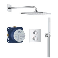 Grohe Grohtherm falsík alatti komplett zuhanyrendszer, Rainshower Mono 310 Cube fejzuhannyal 3487000