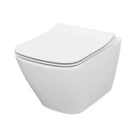 Cersanit City Square perem nélküli fali WC + lecsapódásmentes WC ülőke SZETT  S701-405