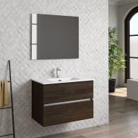 Coycama Dorian 80 cm alsó fürdőszobabútor, Onix New porcelán mosdóval
