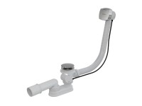 Ravak kád le- és túlfolyószett, szögletes tekerőgombbal, bowdenes, 800 mm, króm X01506