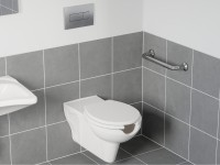 Ravak Safe RimOff fali WC mozgáskorlátozottak részére, perem nélküli + lecsapódásmentes WC ülőke SZE