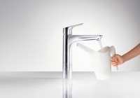 Hansgrohe Focus 190 magasított mosdó csaptelep, automata leeresztővel 31608000