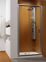 Radaway Premium Plus DWJ 100 cm toló zuhanyajtó, átlátszó üveggel, Easy Clean bevonattal, króm keret