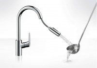 Hansgrohe Focus kihúzható fejes mosogató csaptelep, zuhany funkcióval 31815000