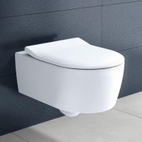 Villeroy&Boch Avento fali WC SZETT, mélyöblítésű, Directflush öblítéssel, Slim vékonyított