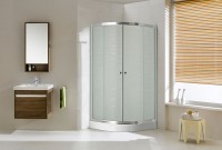 N-smart Lotus Wave 90x90 cm íves zuhanykabin tolóajtókkal, intim üveggel