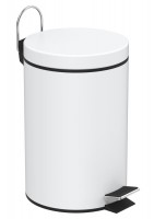 Aqualine Simple Line szemetes, fehér inox 3 l  28103