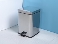 Aqualine Simple Line szögletes szemetes, fényes inox 3 l  GAQ003