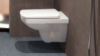 Geberit Selnova Square Rimless, perem nélküli fali WC, szögletes