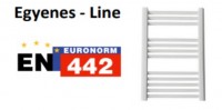 Bagno Line 330x1750 mm egyenes, fehér törölközőszárító radiátor