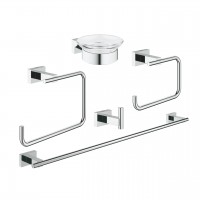 Grohe Essentials Cube szögletes 4 darabos fürdőszobai kiegészítő szett 40778001