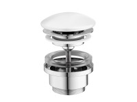 Ravak Mosdólefolyó túlfolyó nélküli mosdókhoz, fehér kerámia fedéllel - fix X01695