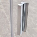 Roltechnik TCN1 Tower Line 100x200 cm nyíló zuhanyajtó, intim üveggel, matt elox ezüst kerettel