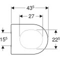 Geberit Acanto lecsapódásmentes WC ülőke 500.605.01.2