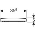 Geberit Acanto lecsapódásmentes WC ülőke 500.605.01.2