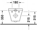 Duravit Durastyle fali WC, mélyöblítésű, láthatatlan rögzítéssel