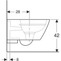 Geberit Smyle Rimfree, perem nélküli fali WC 500.208.01.1