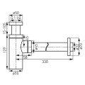 Ferro Hengeres design búraszifon, króm S282