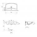 Cersanit Carina 70 mosdó K31-007 falra szerelhető vagy bútorra tehető