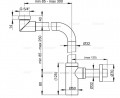 Alcaplast A403 Design HELYTAKARÉKOS mosdószifon, króm