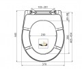 Alcaplast A604 WC ülőke, Flower, Soft Close, lecsapódásmentes, Duroplast