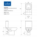 Cersanit Colour Rimless perem nélküli monoblokk WC + tartály K103-026