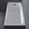 Duravit D-Code 170x70cm egyenes akril kád, lefolyó a lábrészen