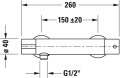 Duravit B.1 termosztátos zuhanycsaptelep