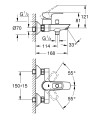 Grohe BauLoop zuhanycsaptelep 23602001 új modell