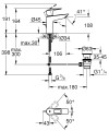 Grohe BauLoop mosdócsaptelep M méret, húzórudas leeresztővel 23762001 új modell