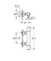 Grohe Grohtherm 500 termosztátos zuhanycsaptelep 34793000