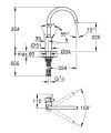 Grohe Eurosmart Cosmopolitan 2023 mosogató csaptelep 32843002