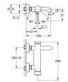 Grohe Essence 2023 kádtöltő csaptelep 25250001