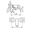 Ferro Vitto Gold Verdeline zuhanycsaptelep, arany