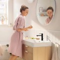 Hansgrohe Rebris S mosdócsaptelep 110 CoolStart, automata lefolyógarnitúrával, fekete