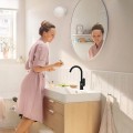 Hansgrohe Rebris S mosdócsaptelep 240 elforgatható kifolyóval, automata lefolyógarnitúrával, f