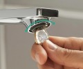 Hansgrohe Rebris E mosdócsaptelep 80 CoolStart, automata lefolyógarnitúrával, króm