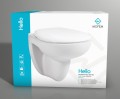 Mofém Hello perem nélküli fali WC + Soft Close lecsapódásmentes ülőkével együtt