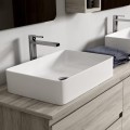 Coycama Tre fényes fehér, pultra tehető kerámia mosdó 61x35 cm
