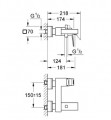 Grohe Eurocube egykaros kádtöltő csaptelep 23140000