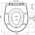 Alcaplast A603 Soft Close, lecsapódásmentes WC ülőke, levehető gyermek betéttel